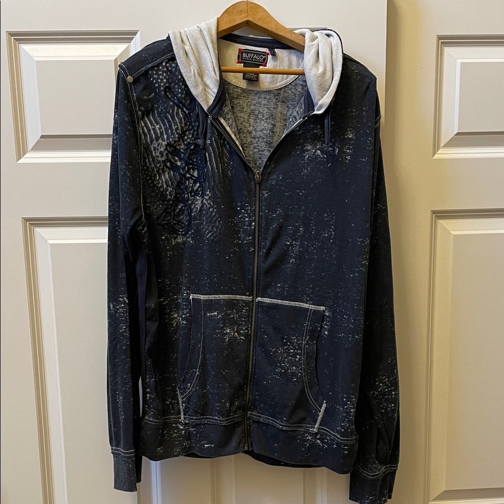 Buffalo David Bitton Men's Black and Gray Jacket